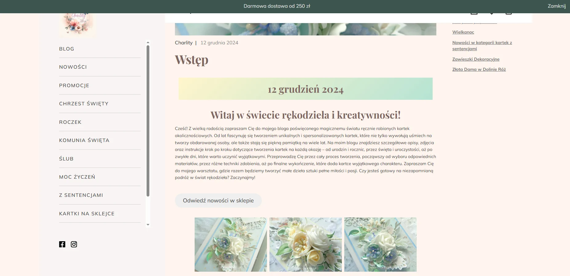 Wstęp bloga